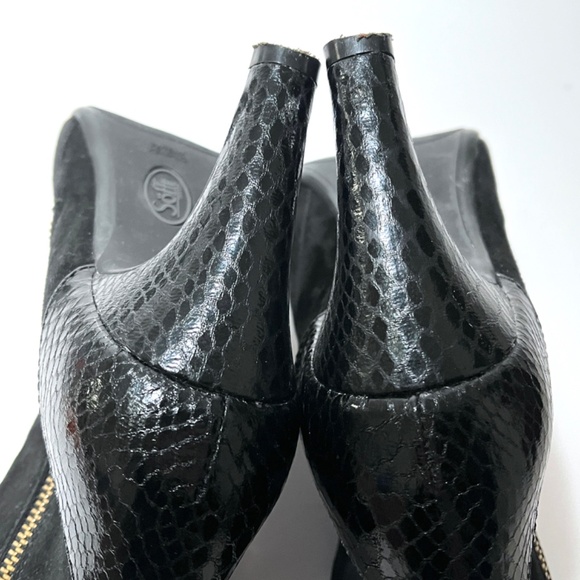 Sofft Makayla Suede Snakeskin Cap Toe Booties - Picture 14 of 14